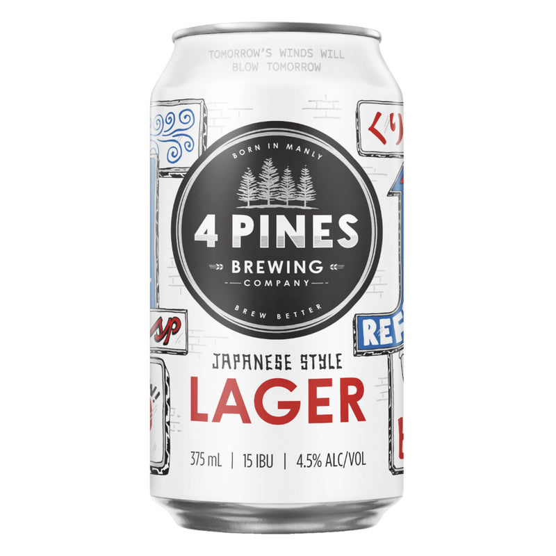 4 Pines Japanese Style Lager Cans