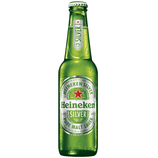 Heineken Silver Pure Lager Bottle 330ml
