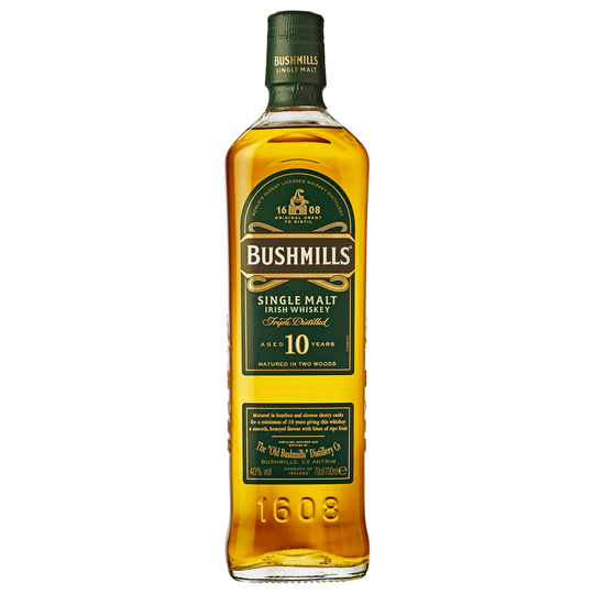 Bushmills 10 Year Old Single Malt Irish Whiskey