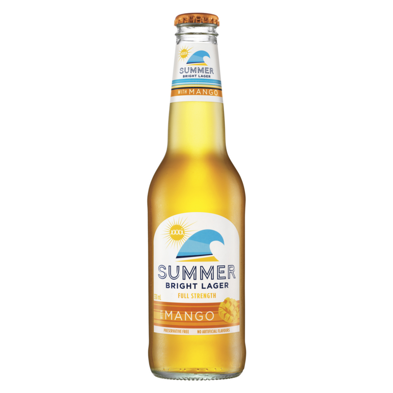 XXXX Summer Bright Mango Lager Bottles