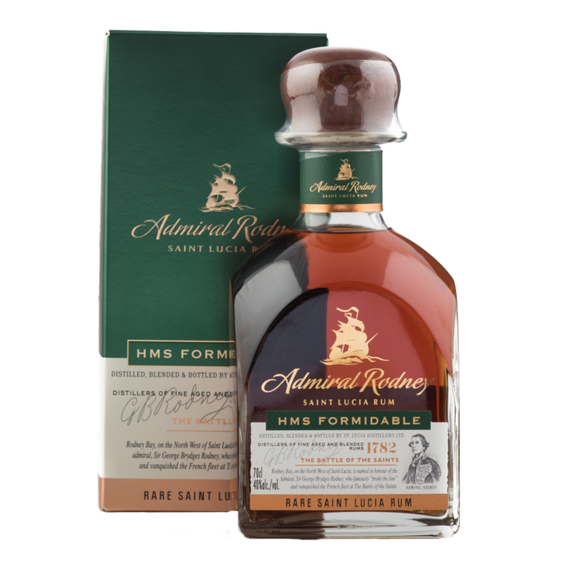 Admiral Rodney HMS Formidable St Lucia Rum