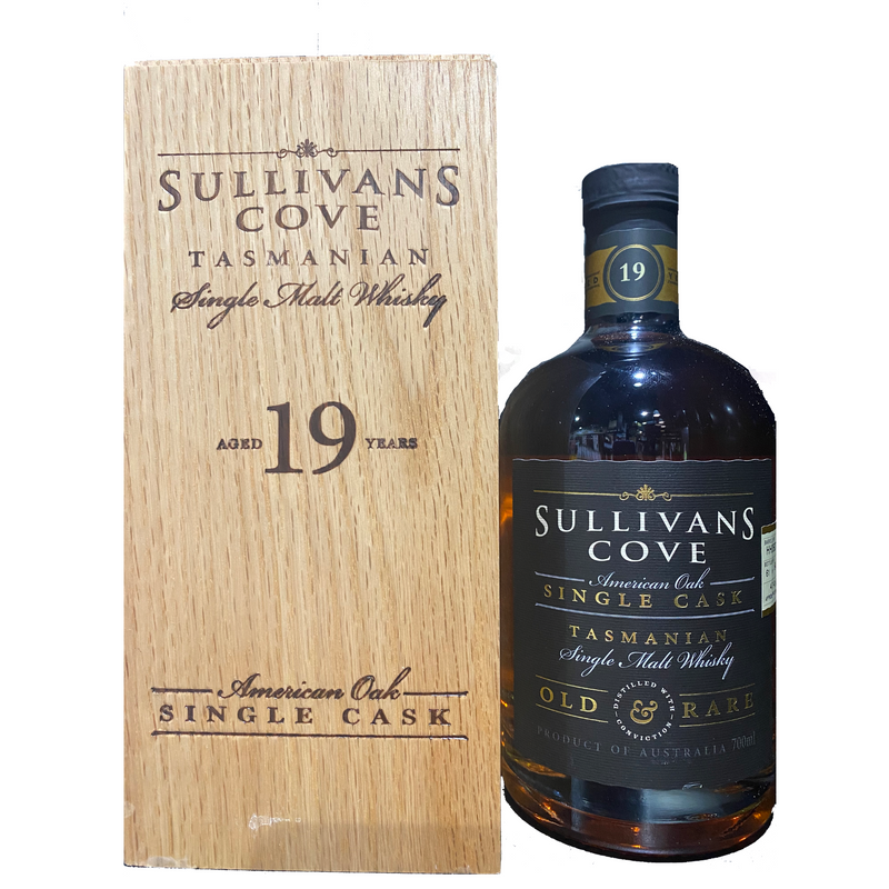 Sullivans Cove Old and Rare 19 Year Old American Oak Single Cask Single Malt Australian Whisky