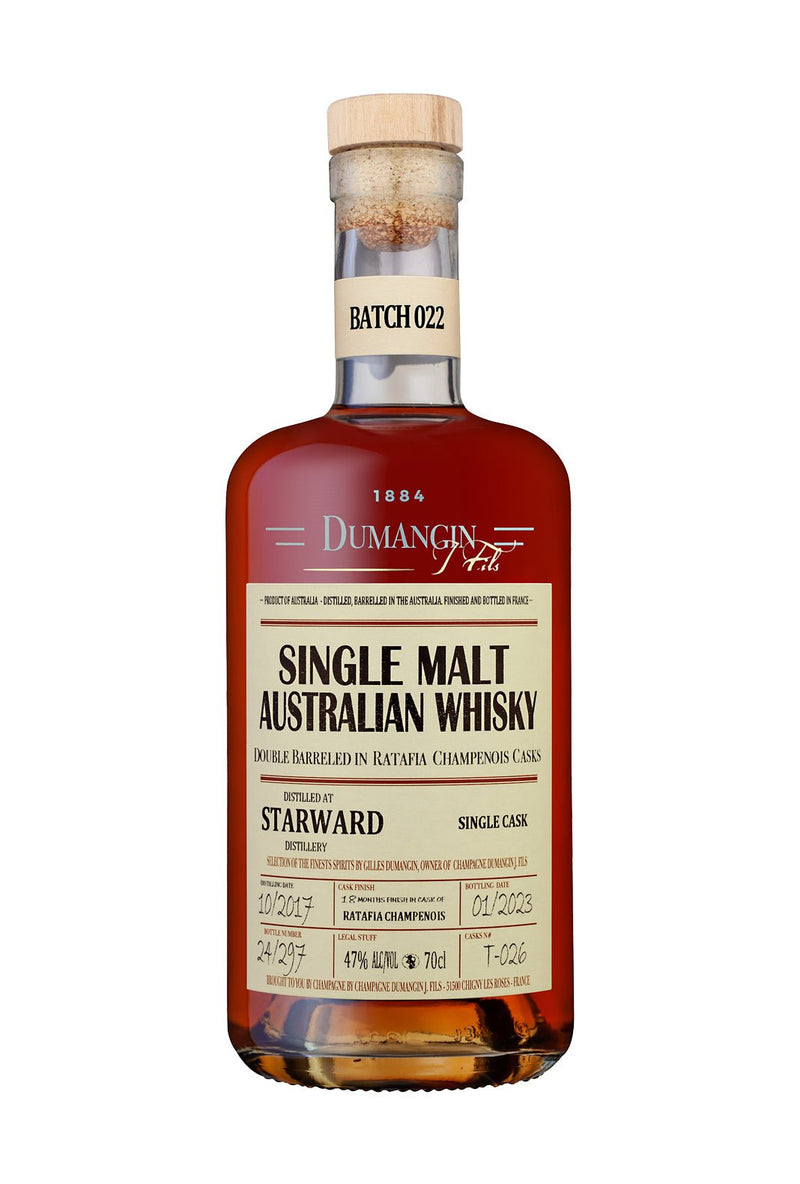 Dumangin Whisky Batch 022 Starward Australian Single Malt Whisky 2017 47% 700ml