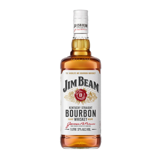 Jim Beam White Label Bourbon Whiskey 1L