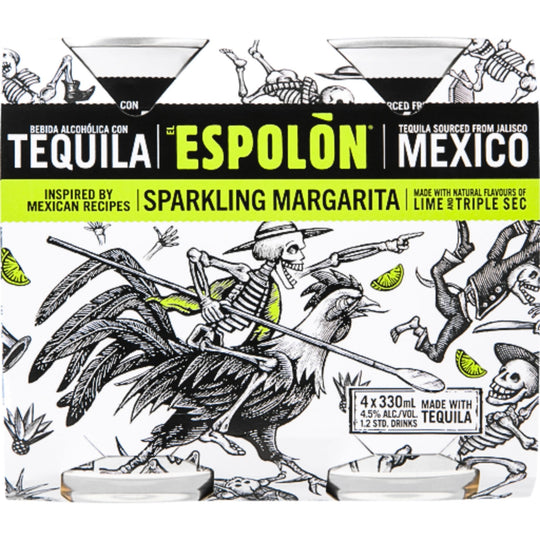 Espolon Sparkling Margarita 4pk