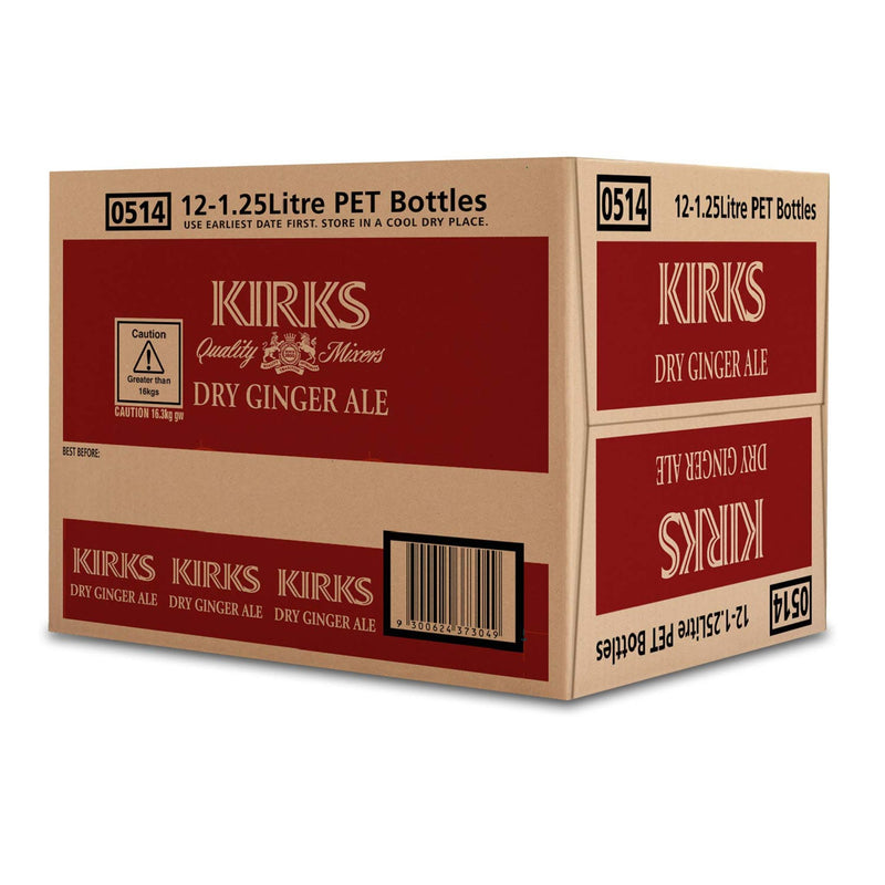 Kirks Ginger Ale 1.25L 12pk