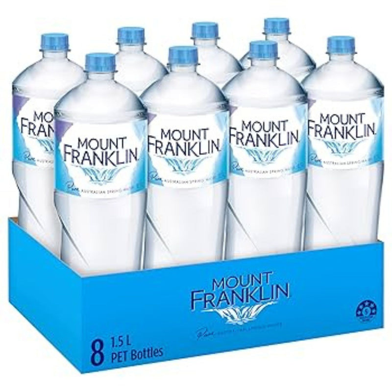 Mt Franklin Water 1.5L 8pk
