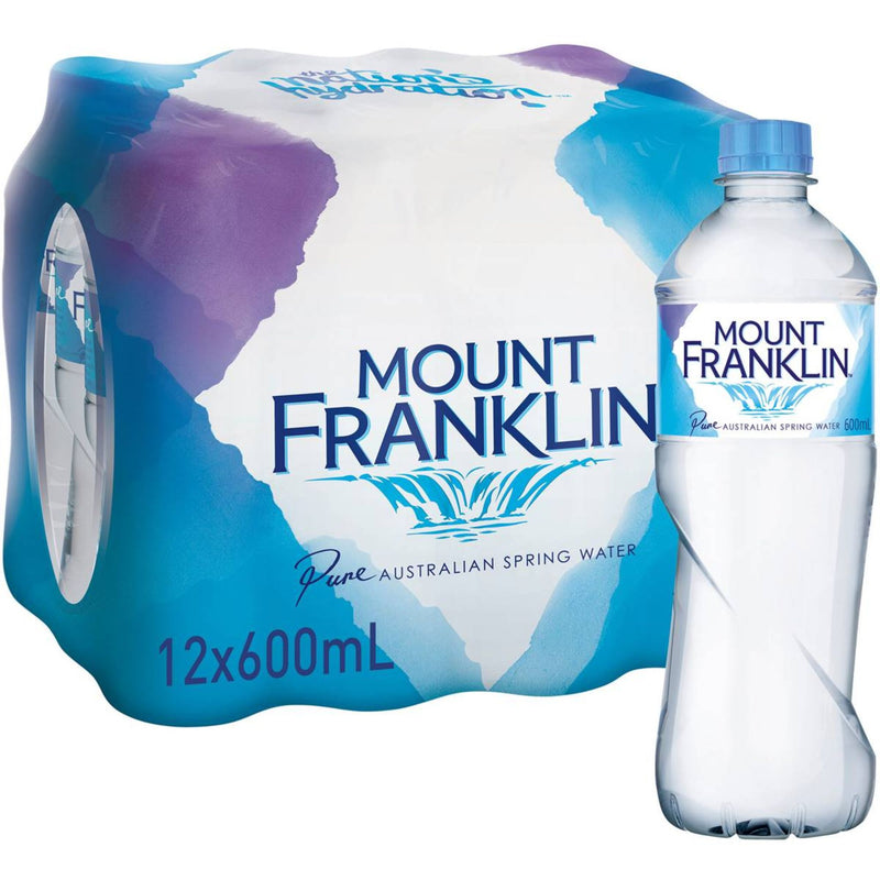 Mt Franklin Water 600ml 24pk