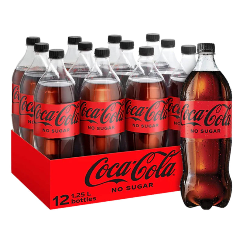 Coke No Sugar 1.25L 12pk
