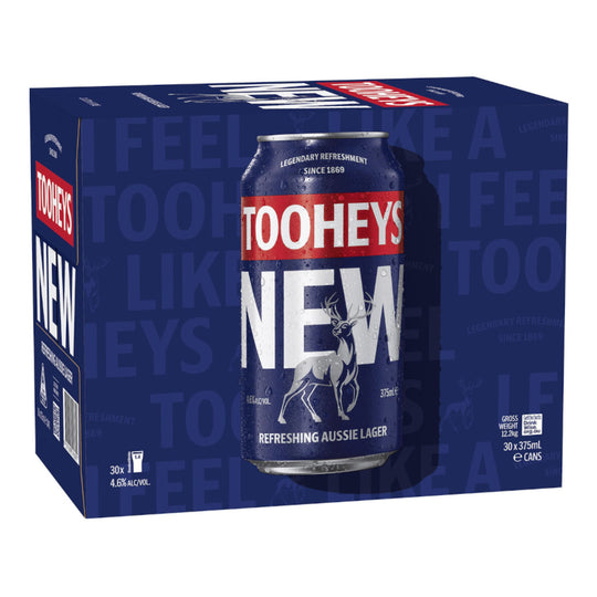 Tooheys New Cans 30pk