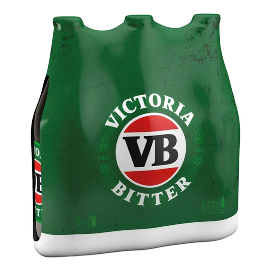 Victoria Bitter Bottle 750ml 3pk