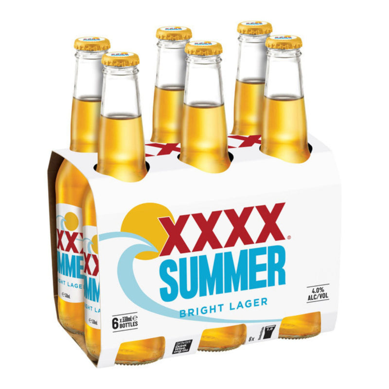 XXXX Summer Bright Lager Bottles