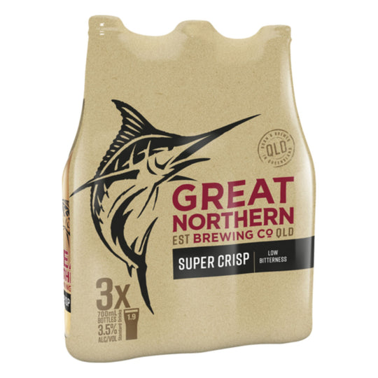 Great Northern Super Crisp Bottles 700ml 3pk