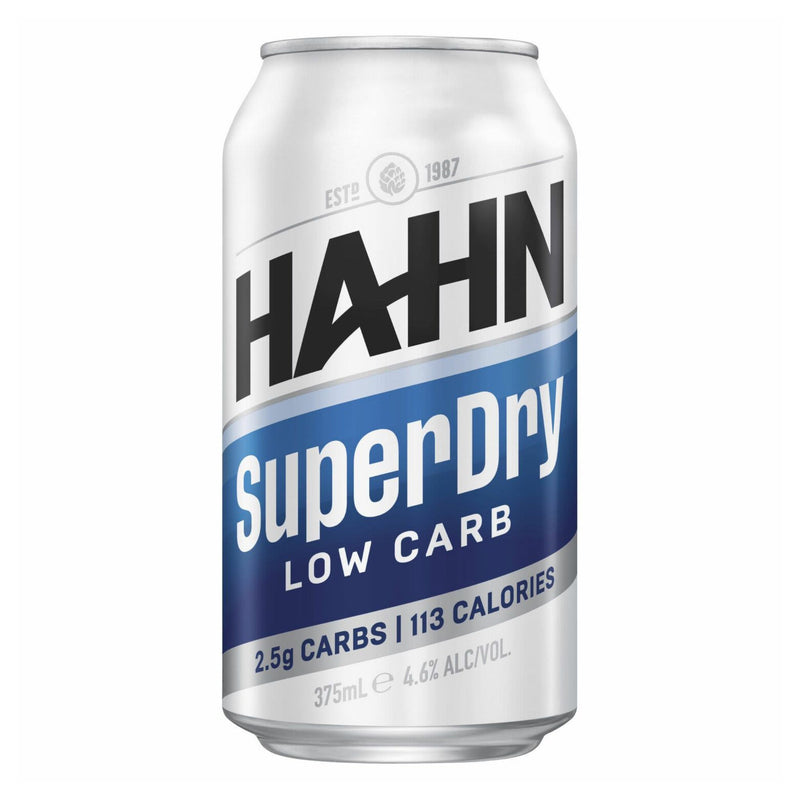 Hahn Super Dry 4.6% Can 375ml