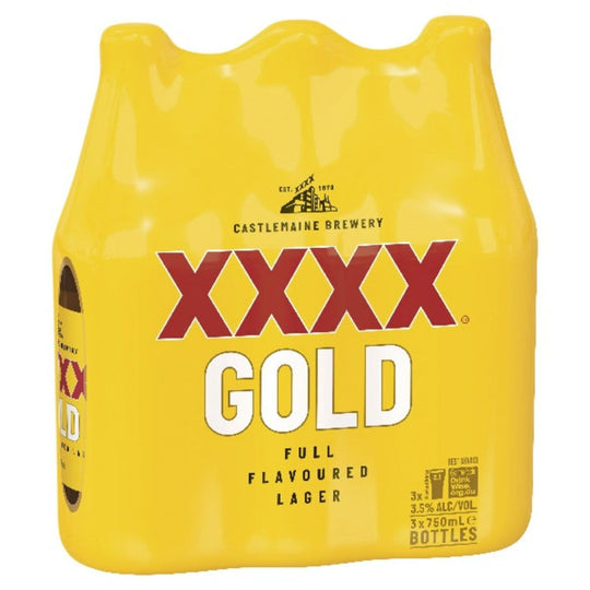XXXX Gold Stub 750ml 3pk