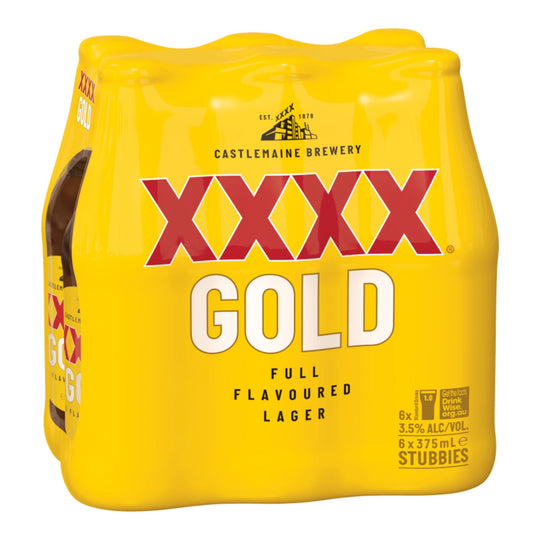XXXX Gold Stub 375ml 6pk