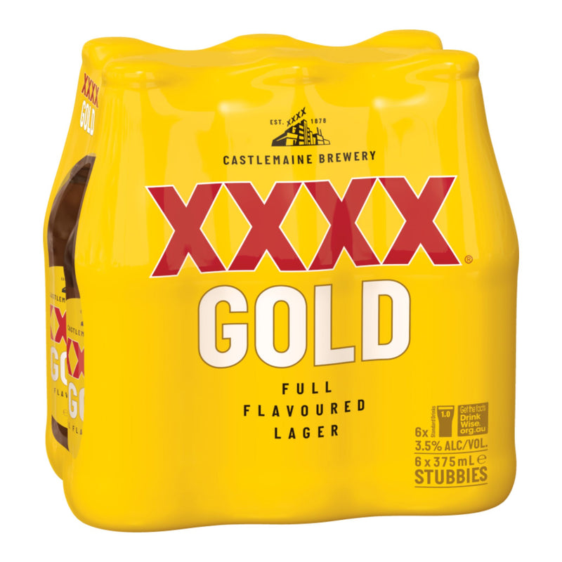 XXXX Gold Stub 375ml 6pk