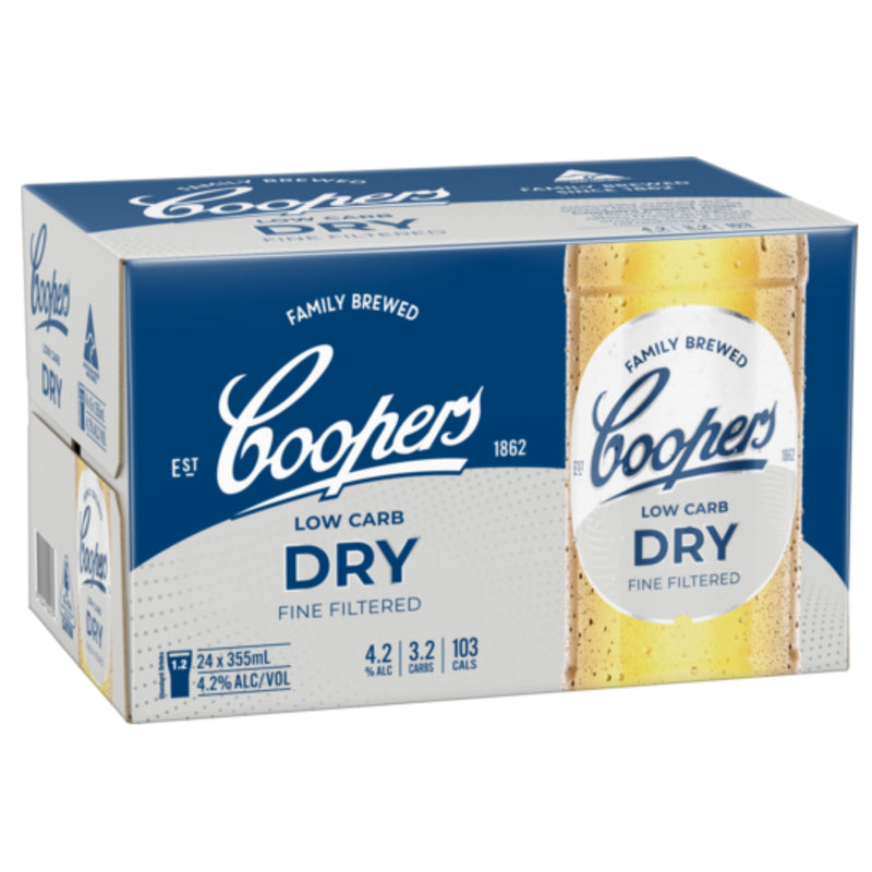 Coopers Dry Bottle 355ml 24pk