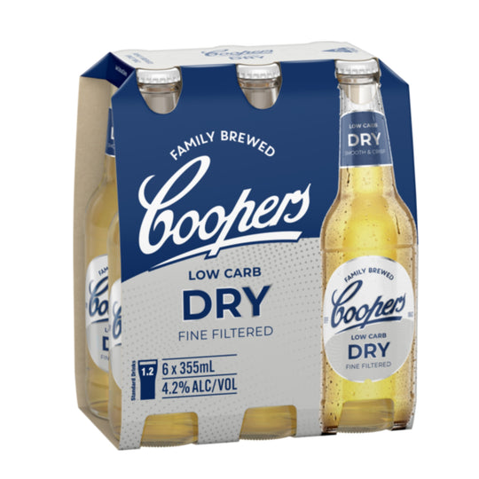 Coopers Dry Bottle 355ml 6pk