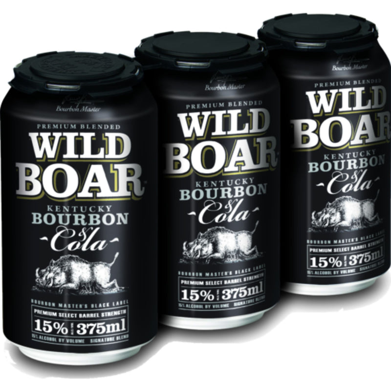 Wild Boar Bourbon Can 15% 3pk