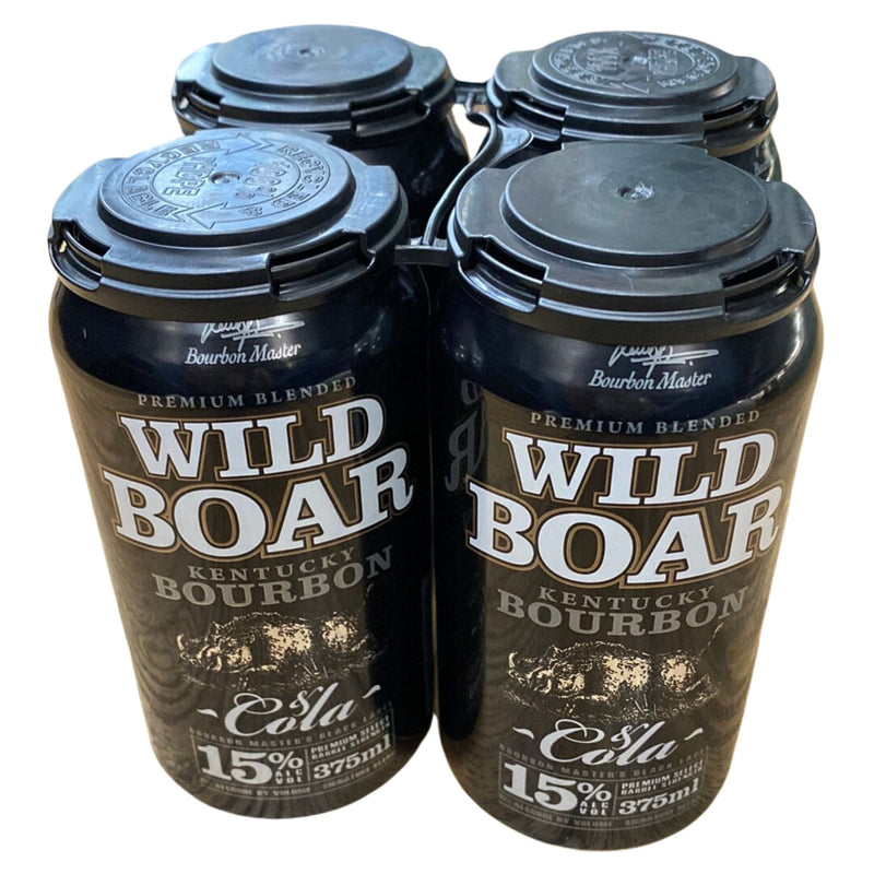 Wild Boar Bourbon Can 15% 4pk