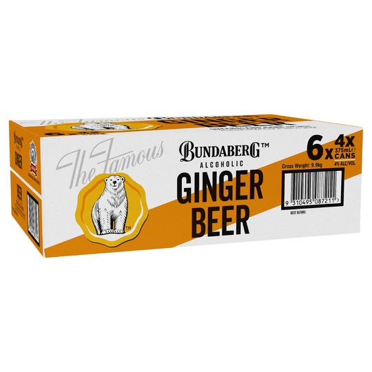 Bundaberg Alcoholic Ginger Beer 24pk