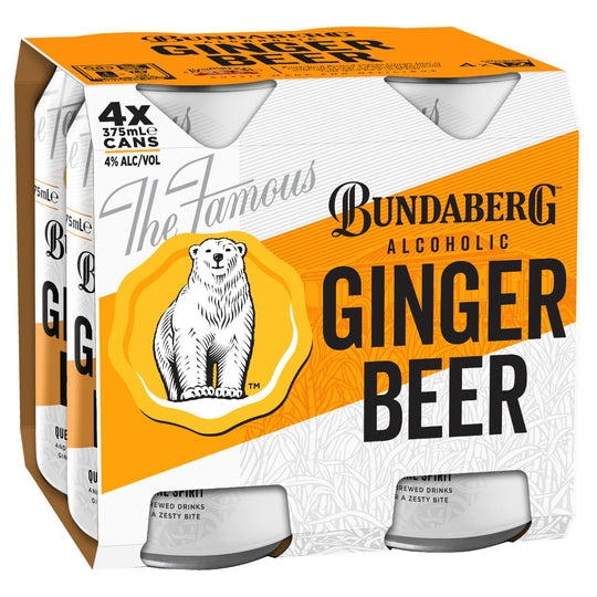 Bundaberg Alcoholic Ginger Beer 4pk
