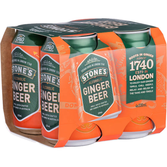Stone's Alcoholic Ginger Beer 4pk