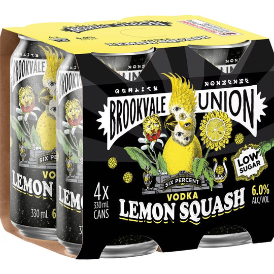 Brookvale Union Vodka Lemon Squash 4pk