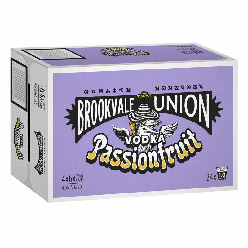 Brookvale Union Vodka Passionfruit Can 330ML 24pk