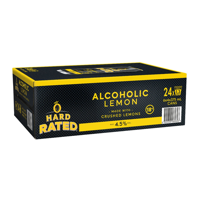 Hard Rated Lemon Can 375ml 24pk