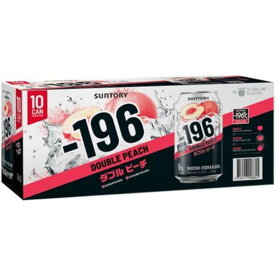 Suntory -196 Double Peach Cans 10pk