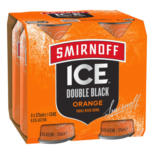 Smirnoff Double Orange Crush 375ml 4pk