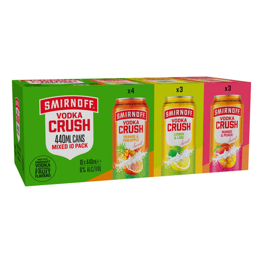 Smirnoff Crush Mixed 10Pk