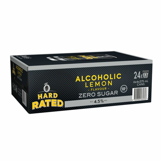 Hard Rated Zero Sugar Lemon Can 24pk