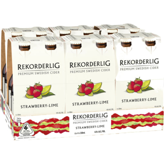 Rekorderlig Strawberry and Lime Stub 330ml 24pk