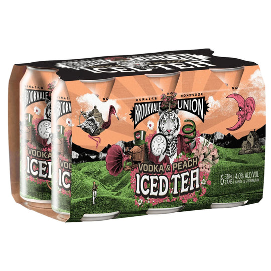 Brookvale Union Vodka & Peach Ice Tea 6pk