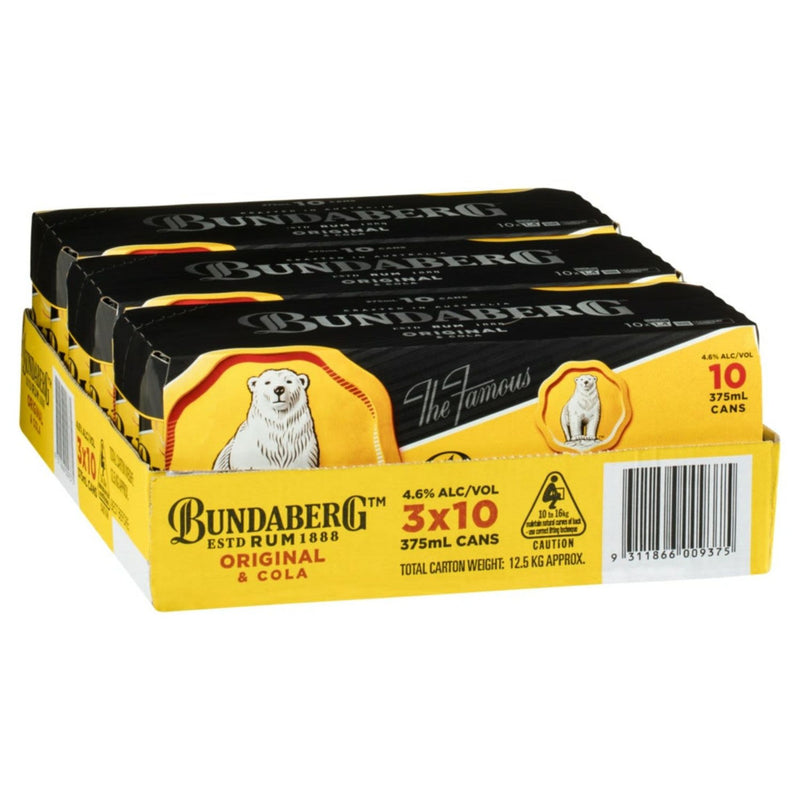 Bundaberg Rum & Cola 375ml 30pk