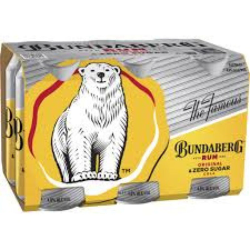 Bundy Bare Can 375ml 6pk