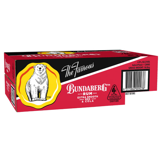Bundy Red Can 375ml 24pk