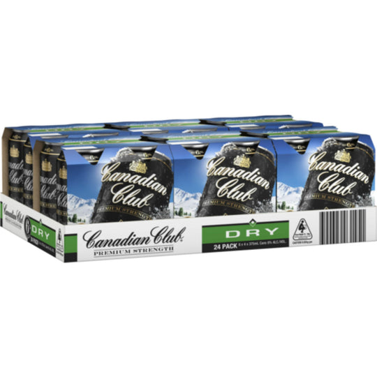 Canadian Club and Dry 6% Premium Strength 24pk