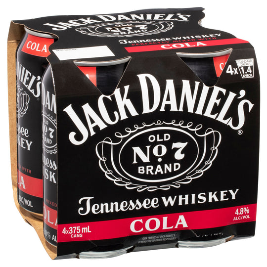 Jack Daniel's and Cola 4pk