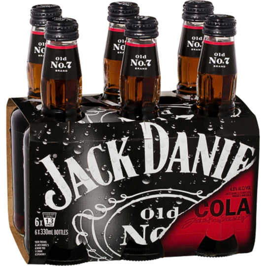 Jack Daniel's and Cola Stub 330ml 6pk