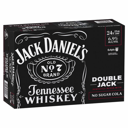 Jack Daniels No Sugar Can 375ml 24pk