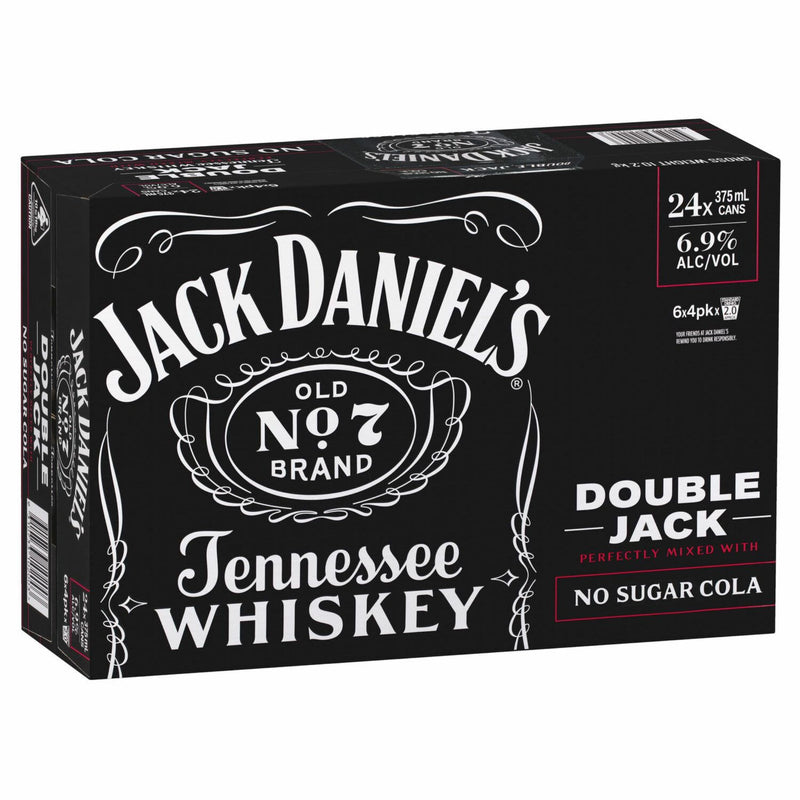 Jack Daniels No Sugar Can 375ml 24pk