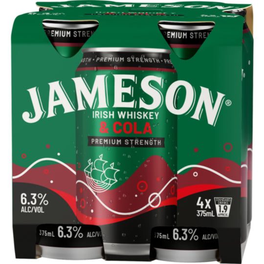 Jameson Raw 6.3% Can 4pk