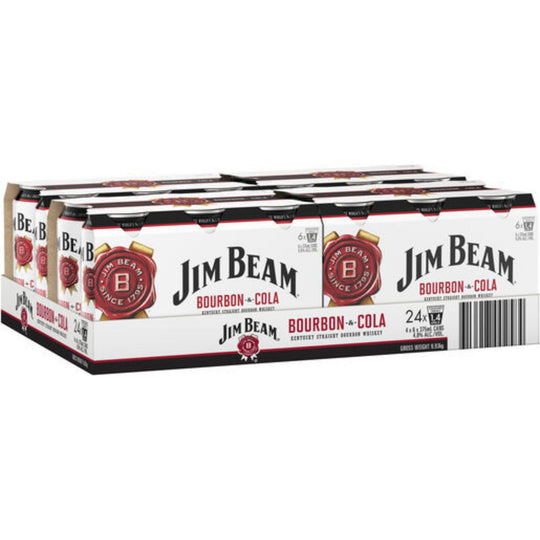 Jim Beam White Label Bourbon & Cola 24pk