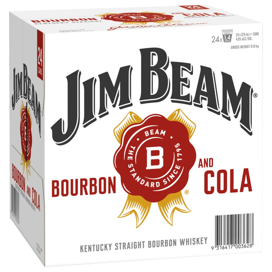 Jim Beam  Bourbon & Cola 375ml Cube 24pk