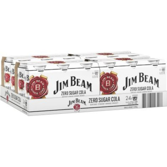 Jim Beam Zero Cola 375ml 24pk