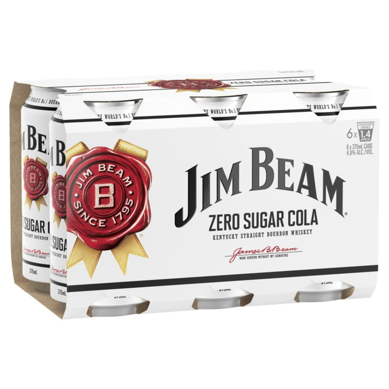 Jim Beam Zero Cola 375ml 6pk